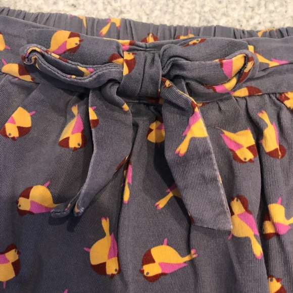 Hanna Andersson Novelty Print Bird Skirt Grey - Picture 3 of 7